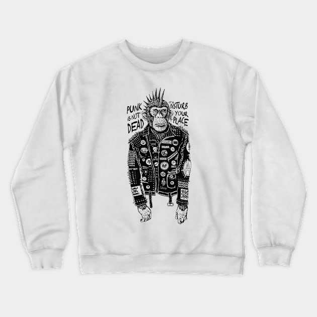 Punk is not dead Crewneck Sweatshirt by primate
